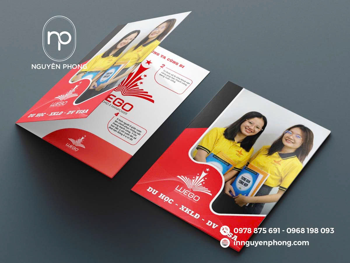 In kẹp file trung tâm giáo dục